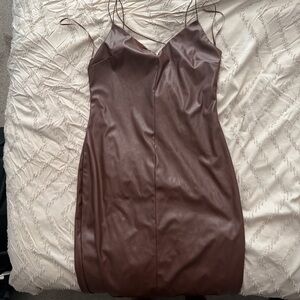 Fashion Nova Chocolate Backless Dress